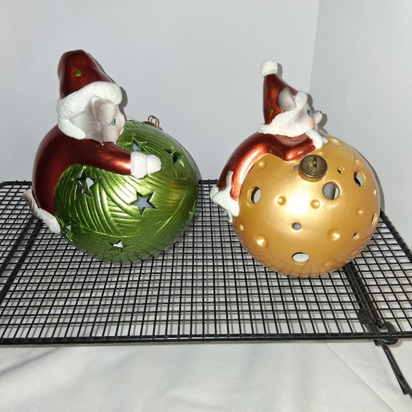 Home Reflections Light Up Christmas Cat And Mouse Set Of 2